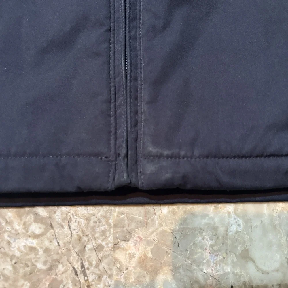 Polo Ralph Lauren Jacket Mens Large Blue Packable Hood Fleece Lined Full Zip